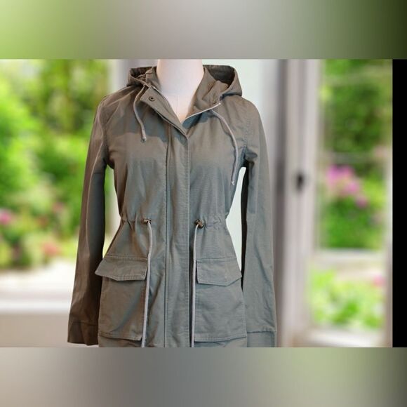 🔥 MARINE LAYER Hooded Utility Chore Jacket Parka Size XS - Picture 13 of 16